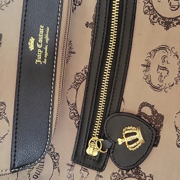 JUICY COUTURE Logo Canvas Backpack Purse Bag EUC!!! Medium - Picture 2 of 9